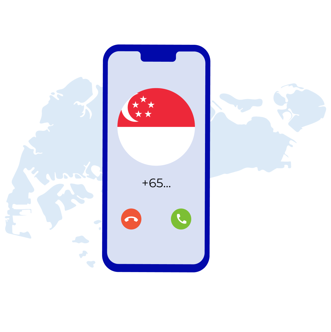 Singapur sanal numarası +65 DID Sanal Numaraları satın alın