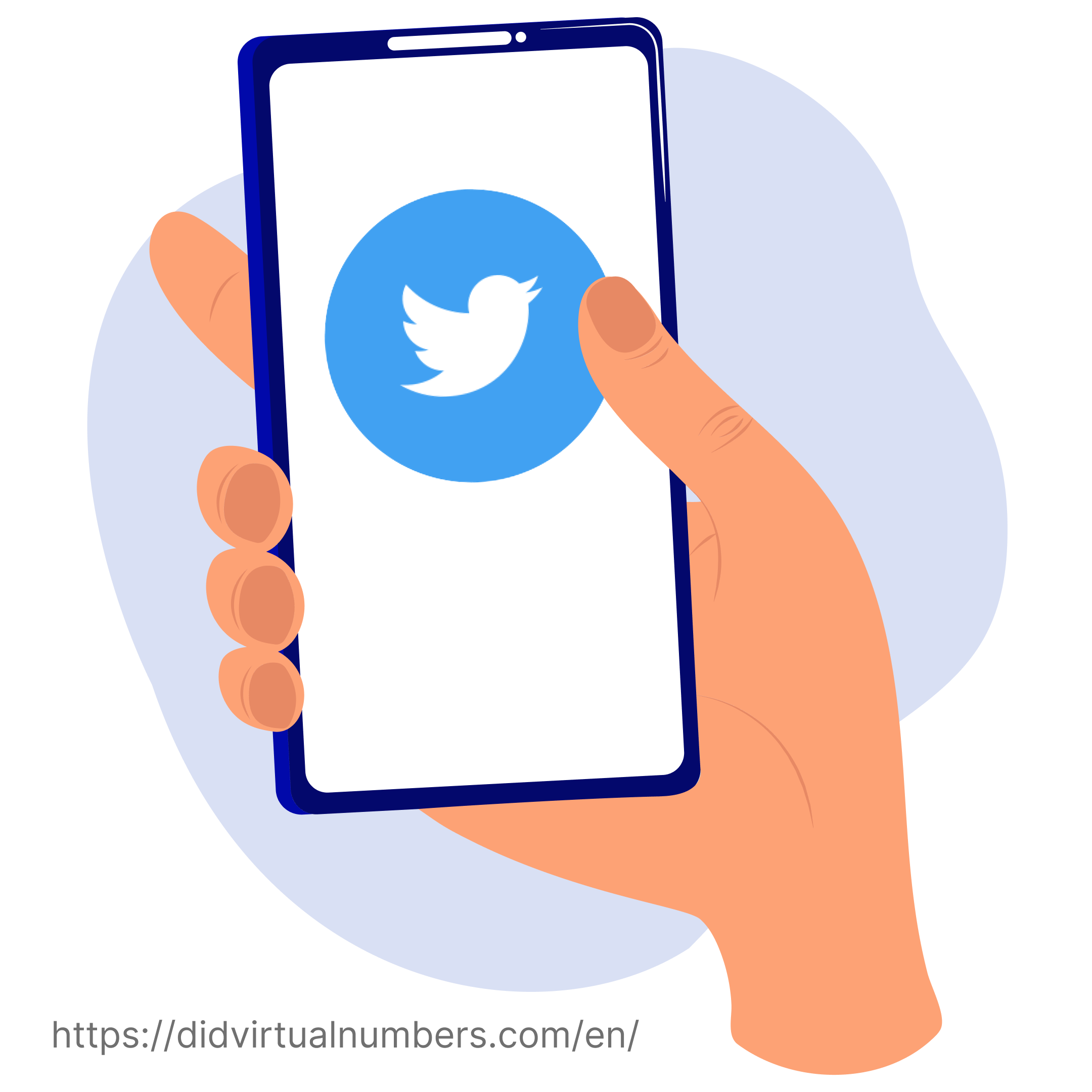 Twitter Rent Buy a virtual number for Twitter - DID Virtual Numbers