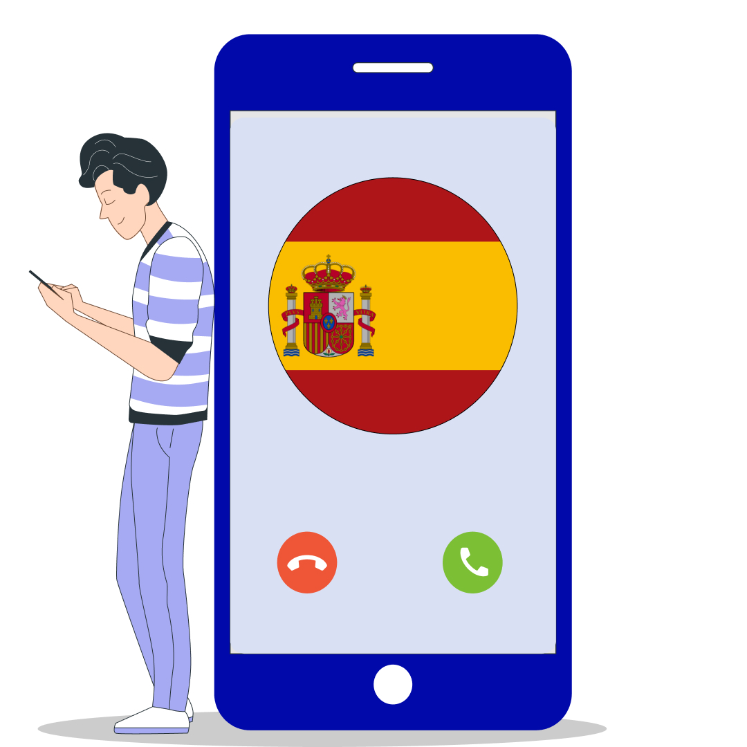 Koop een virtueel nummer voor Spanje +34 - DID virtuele nummers