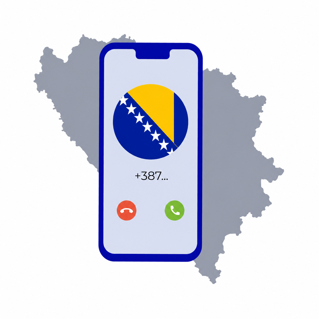 Beli nomor virtual Bosnia dan Herzegovina +387 — DID Virtual Numbers