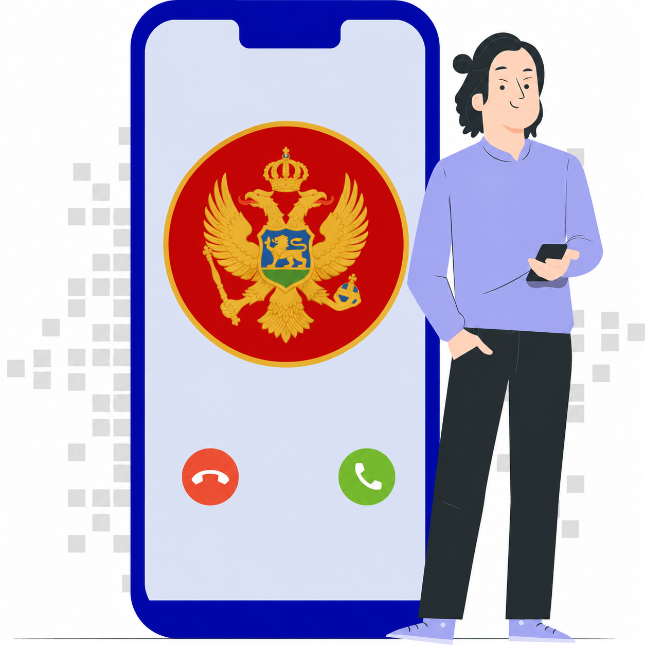 Sanal Karadağ numarası +382 satın al — DID Virtual Numbers