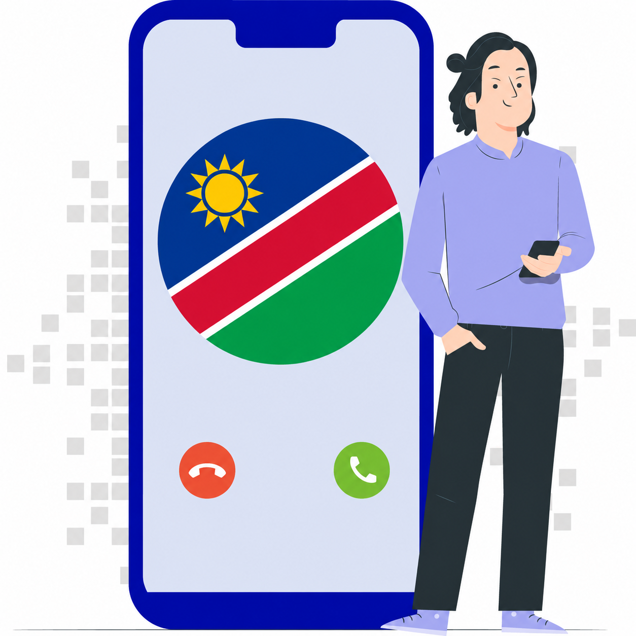 Beli nomor virtual Namibia +264 — DID Virtual Numbers