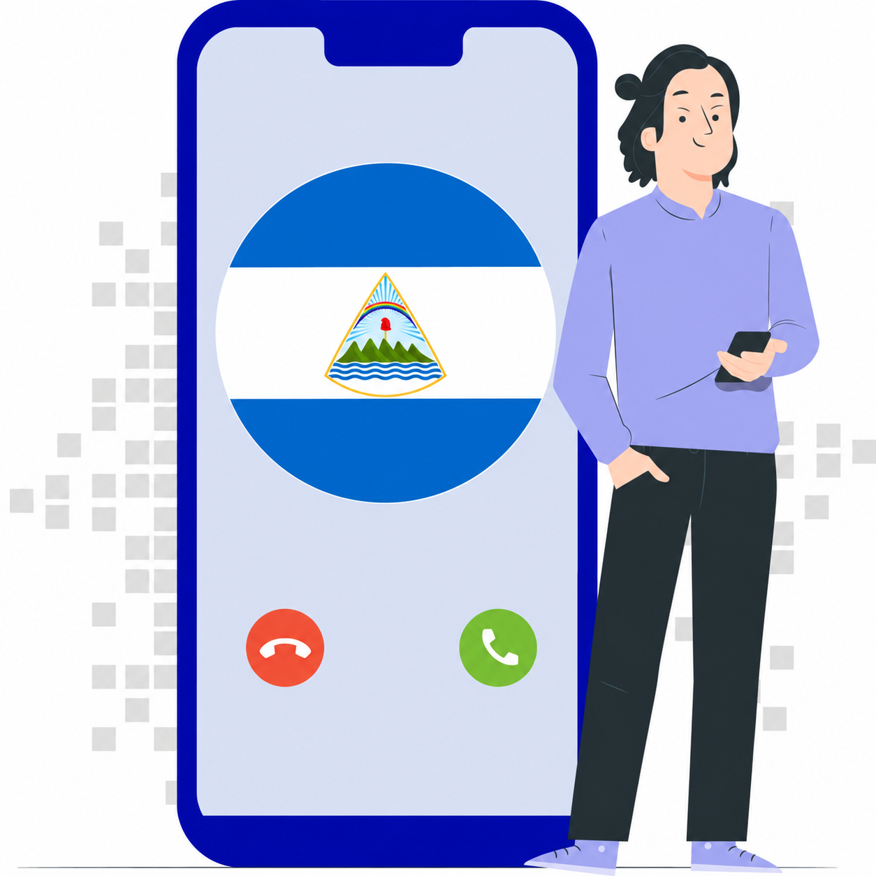 Beli nomor virtual Nikaragua +505 — DID Virtual Numbers
